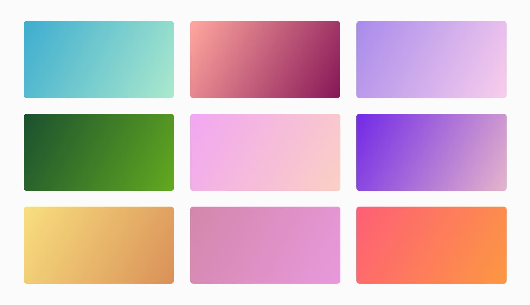 Pastel Gradient: +30 Background Gradient Color with CSS