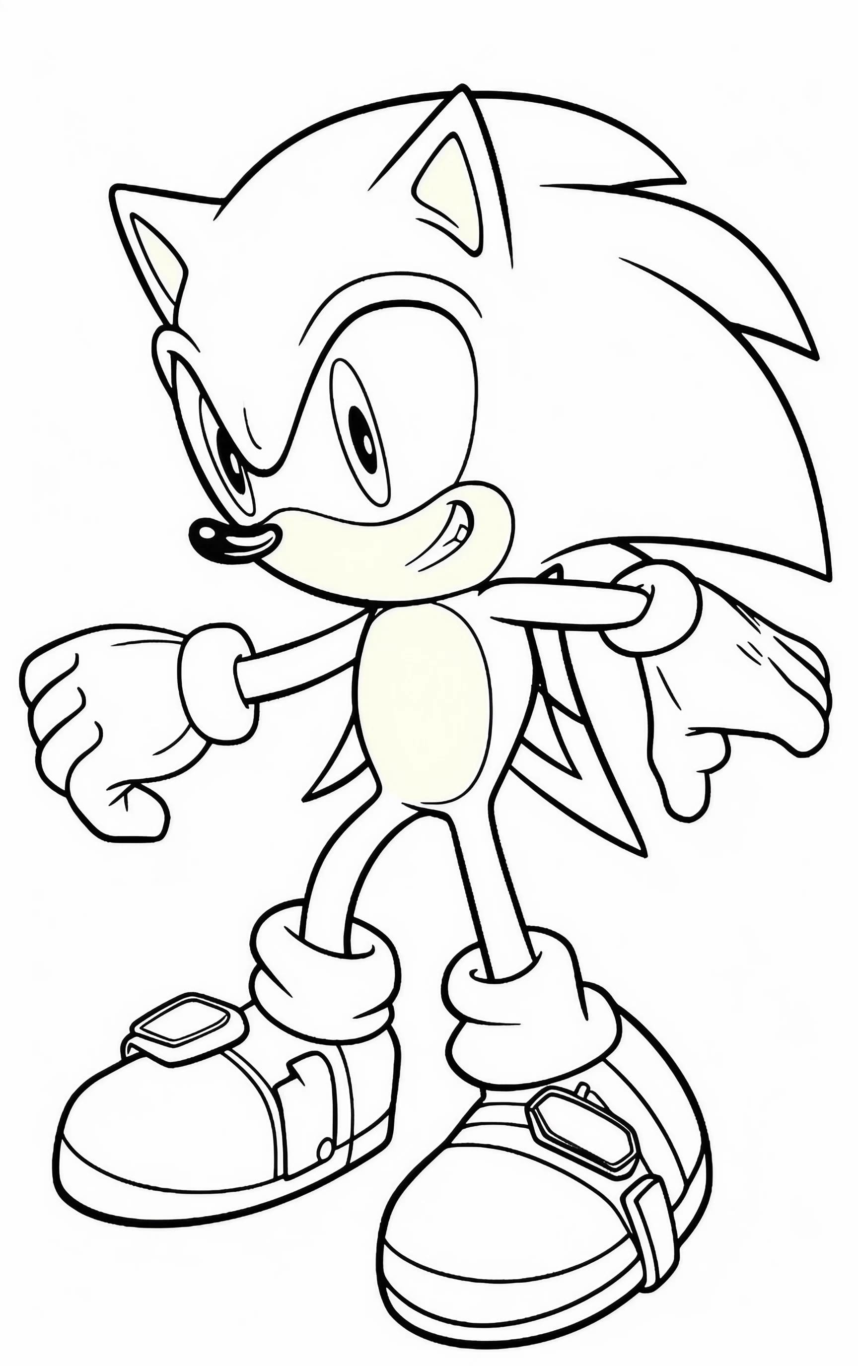 +50 Sonic Coloring Pages for Free and Printable
