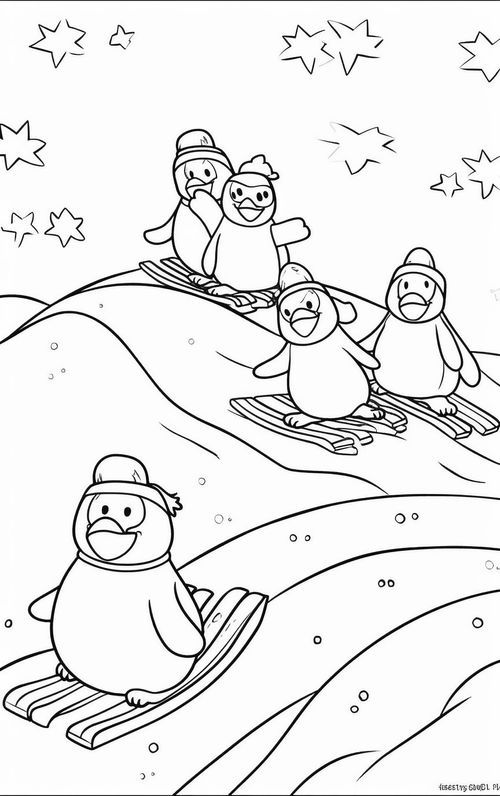 +50 Winter Coloring Pages For Free (Printable)