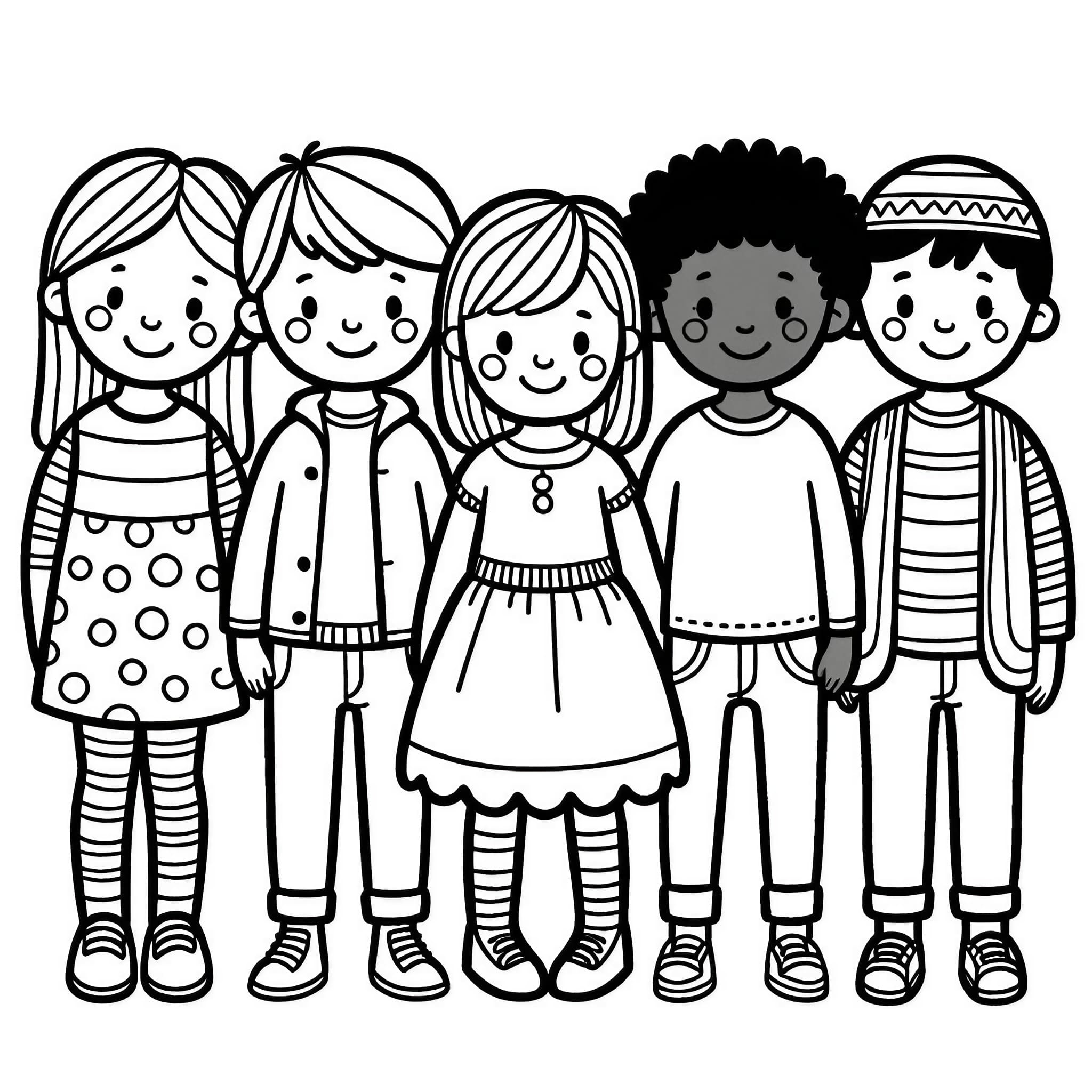 +75 People Coloring Pages For Free (Printable)