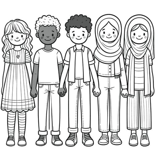 +75 People Coloring Pages For Free (Printable)