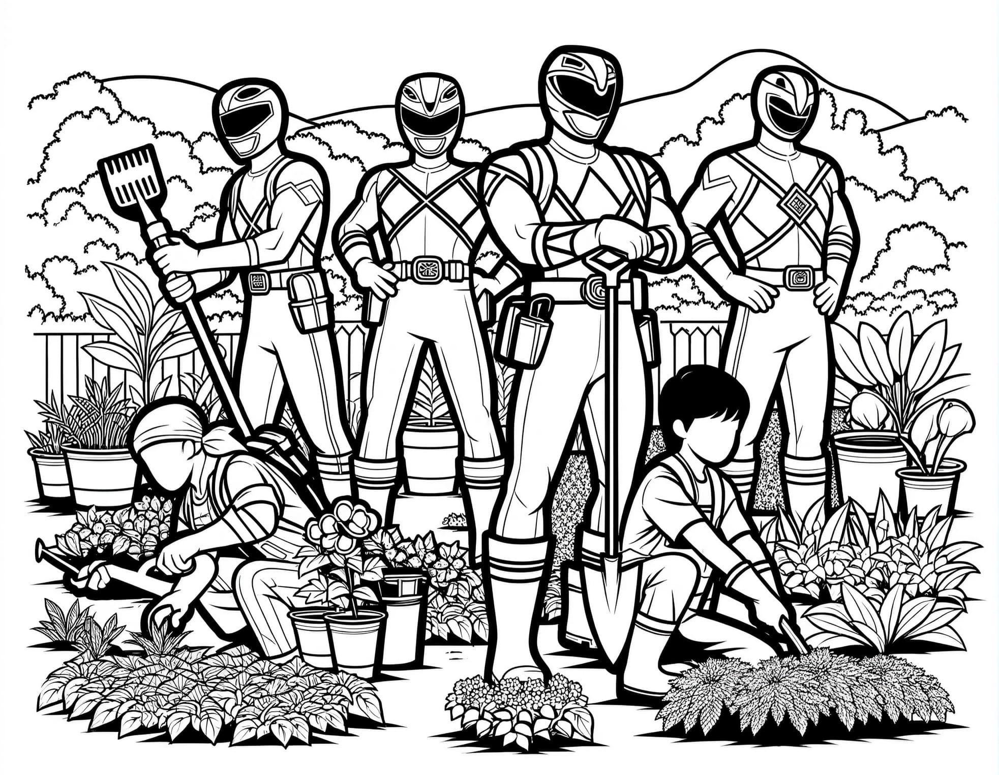 Free Power Rangers Coloring Pages
