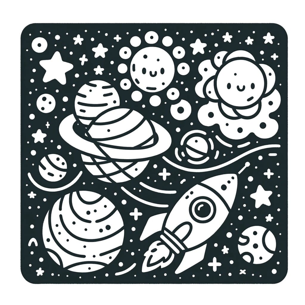 +55 Space Coloring Pages For Free (Printable)