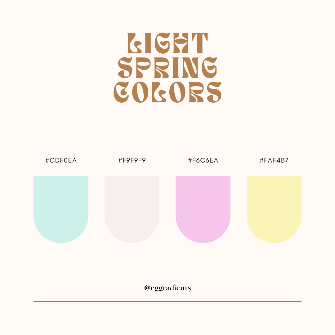 +60 Spring Color Palette: Best Color Combinations with Codes ...