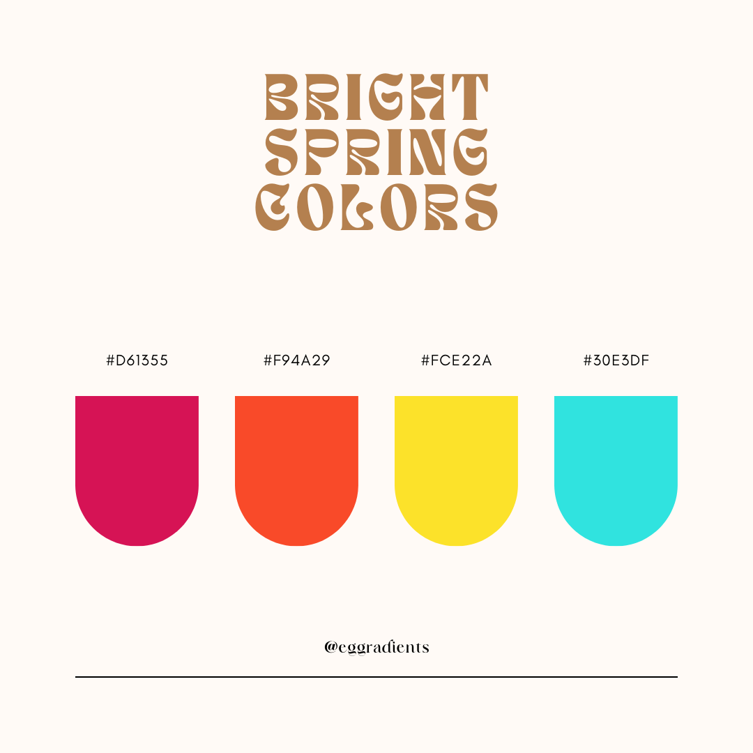 +60 Spring Color Palette: Best Color Combinations with Codes ...