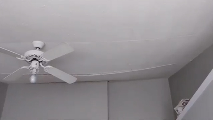 visual damage to ceilings because of termites in Brisbane homes