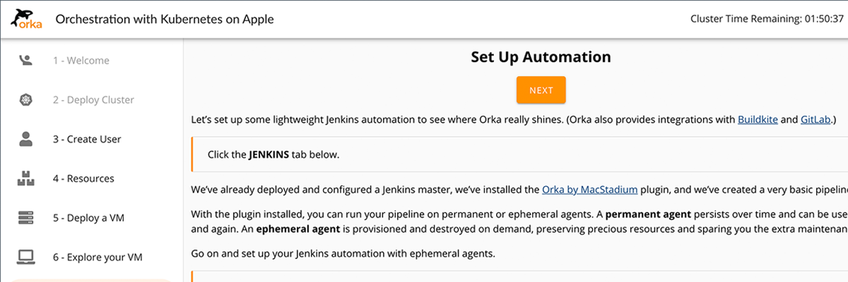 Orka demo screenshot
