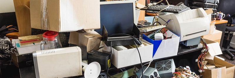 Cluttered workspace