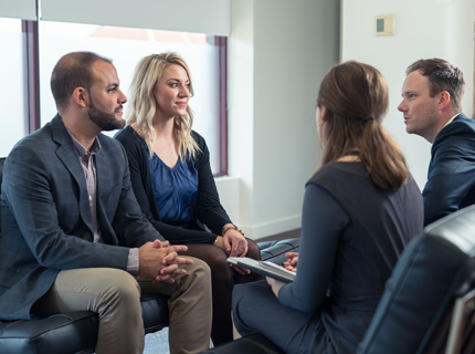 Image of a team of business accountants