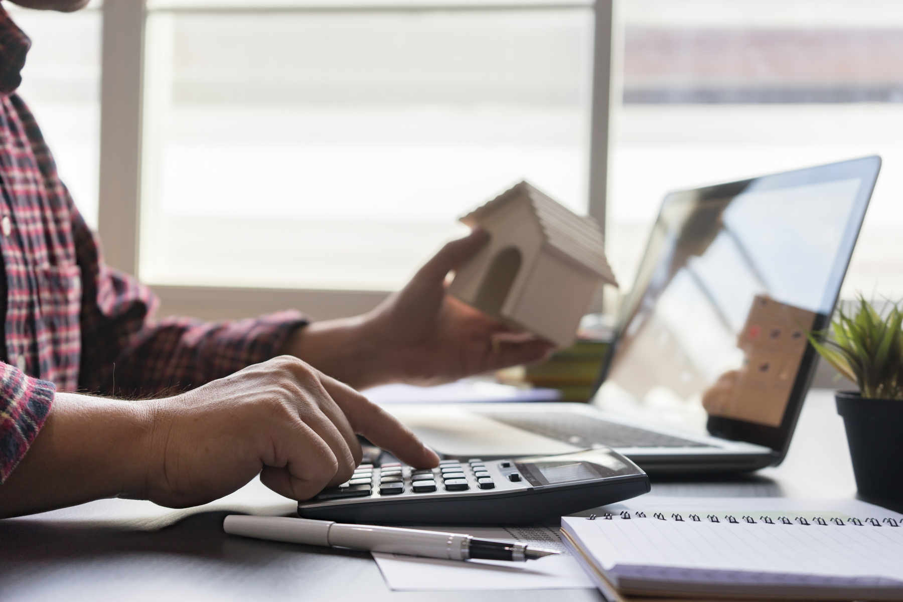 man working on computer