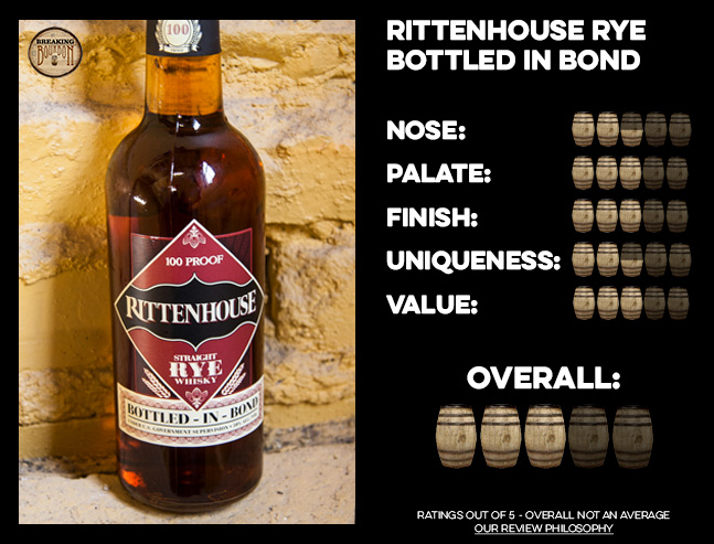 Rittenhouse Rye Bottled in Bond Review | Breaking Bourbon