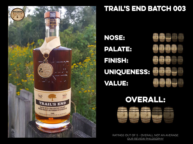 Trail’s End Bourbon Batch 003 Review Breaking Bourbon