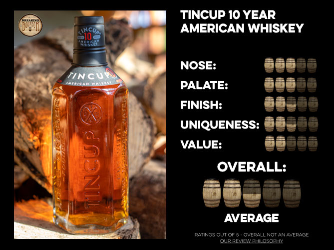Tincup 10 Year American Whiskey Review Breaking Bourbon