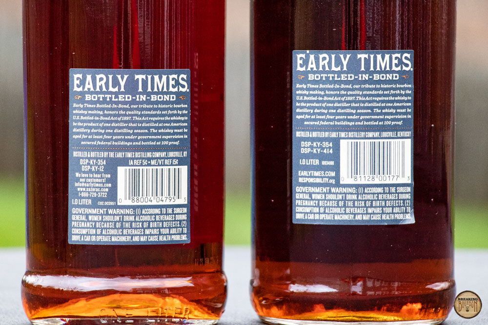 Early Times Bottled in Bond Bourbon Review Breaking Bourbon