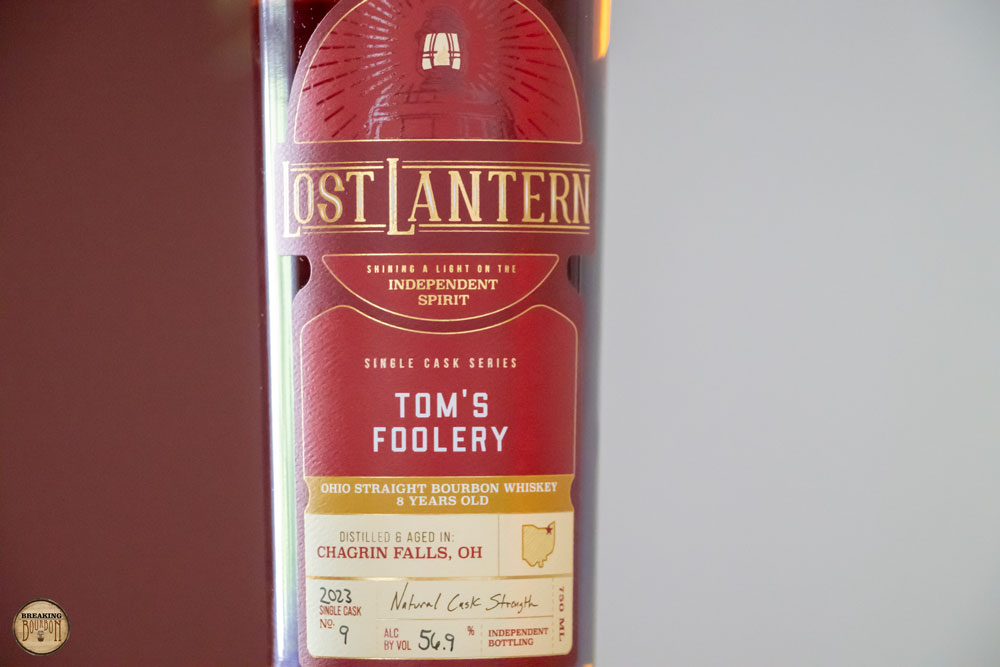 Lost Lantern 2023 Single Cask 9 Tom’s Foolery Review Breaking Bourbon