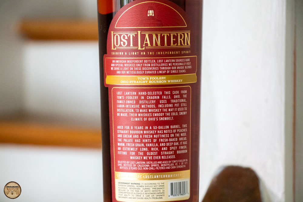 Lost Lantern 2023 Single Cask 9 Tom’s Foolery Review Breaking Bourbon