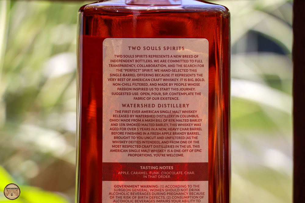 Two Souls Spirits Ohio American Single Malt Apple Brandy Finished ... - Pleasant Ohio Firm Souls Measurement