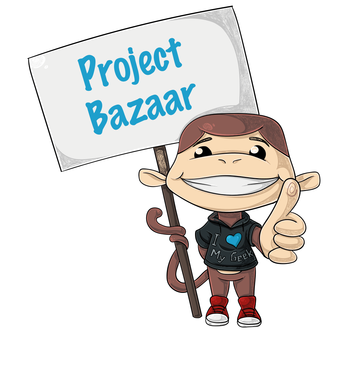 MacCody happily guides you to the project bazaar