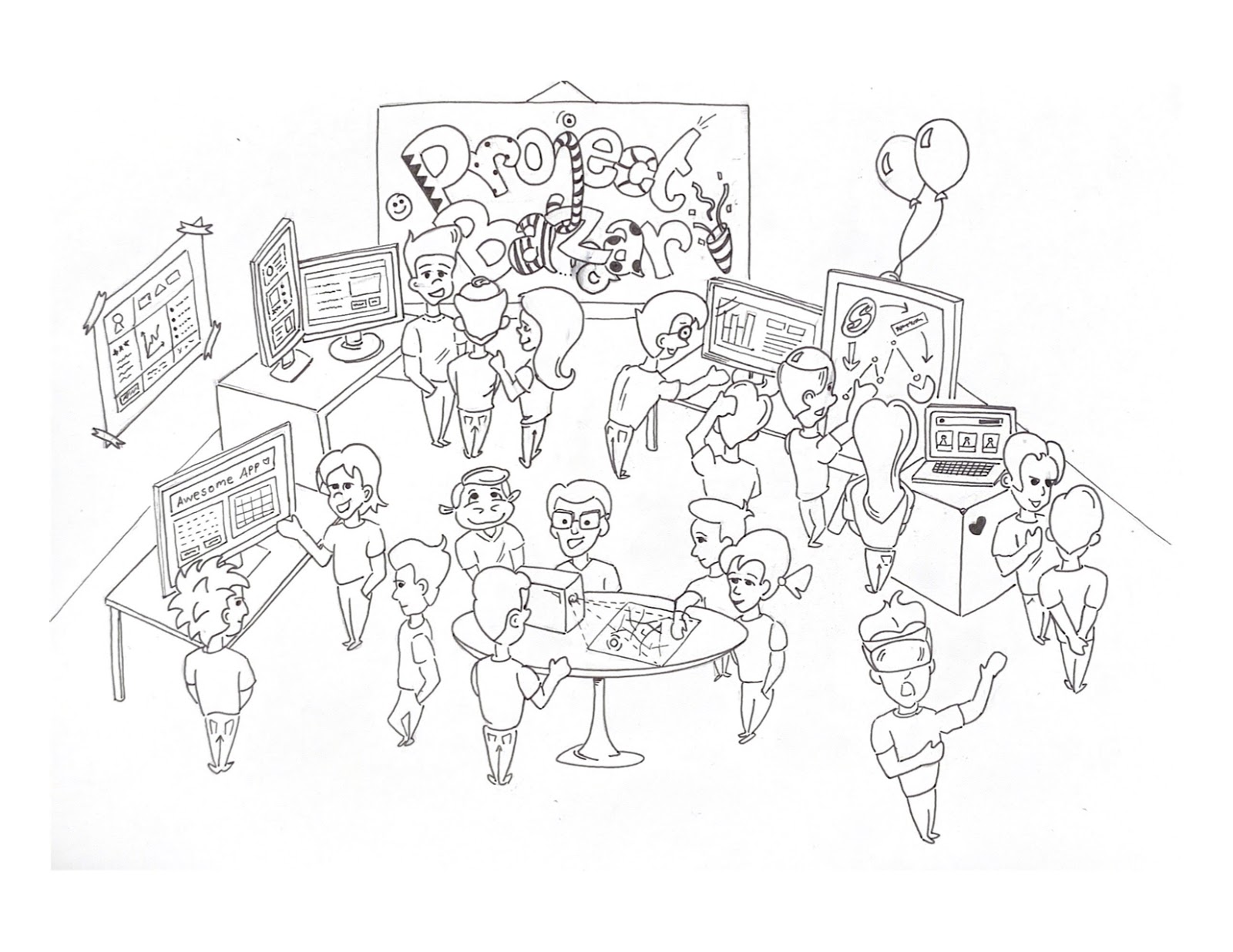 A project bazaar takes place