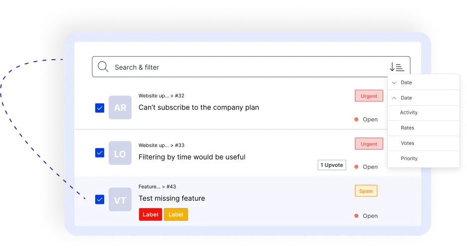 Smart labels by AI | Usersnap