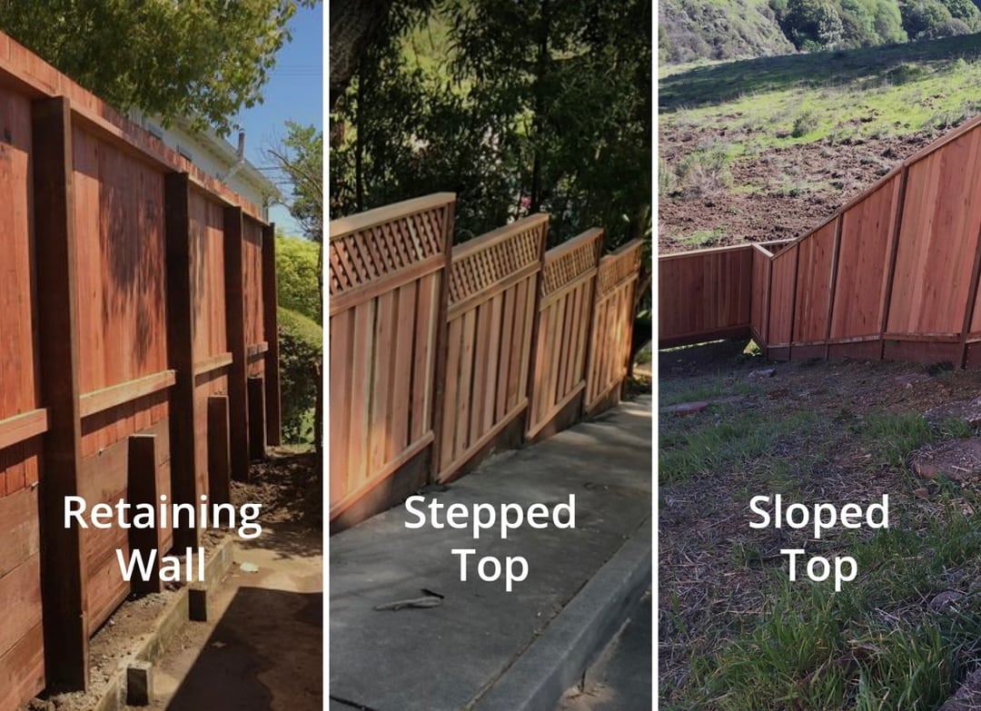 Ergeon Building a Fence on a Slope Options For Your Property