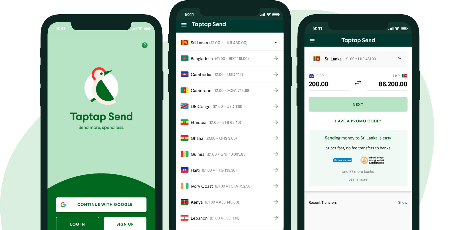 Send money to Sri Lanka from your Mobile No Fee Transfers