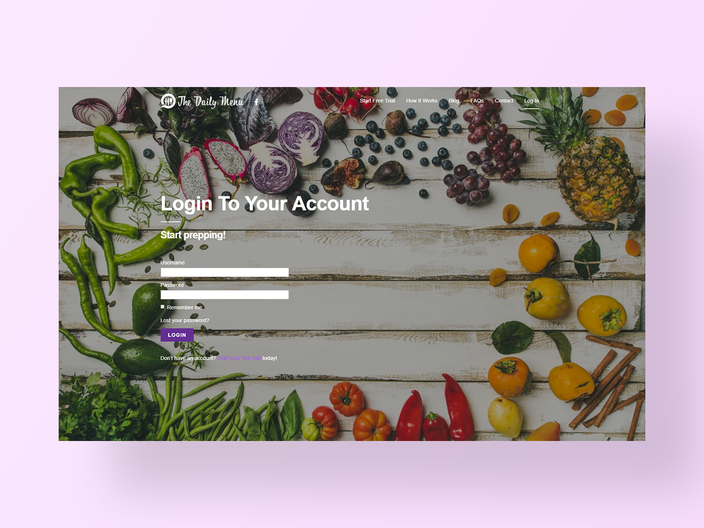 The Daily Menu's new website by Neon Hive