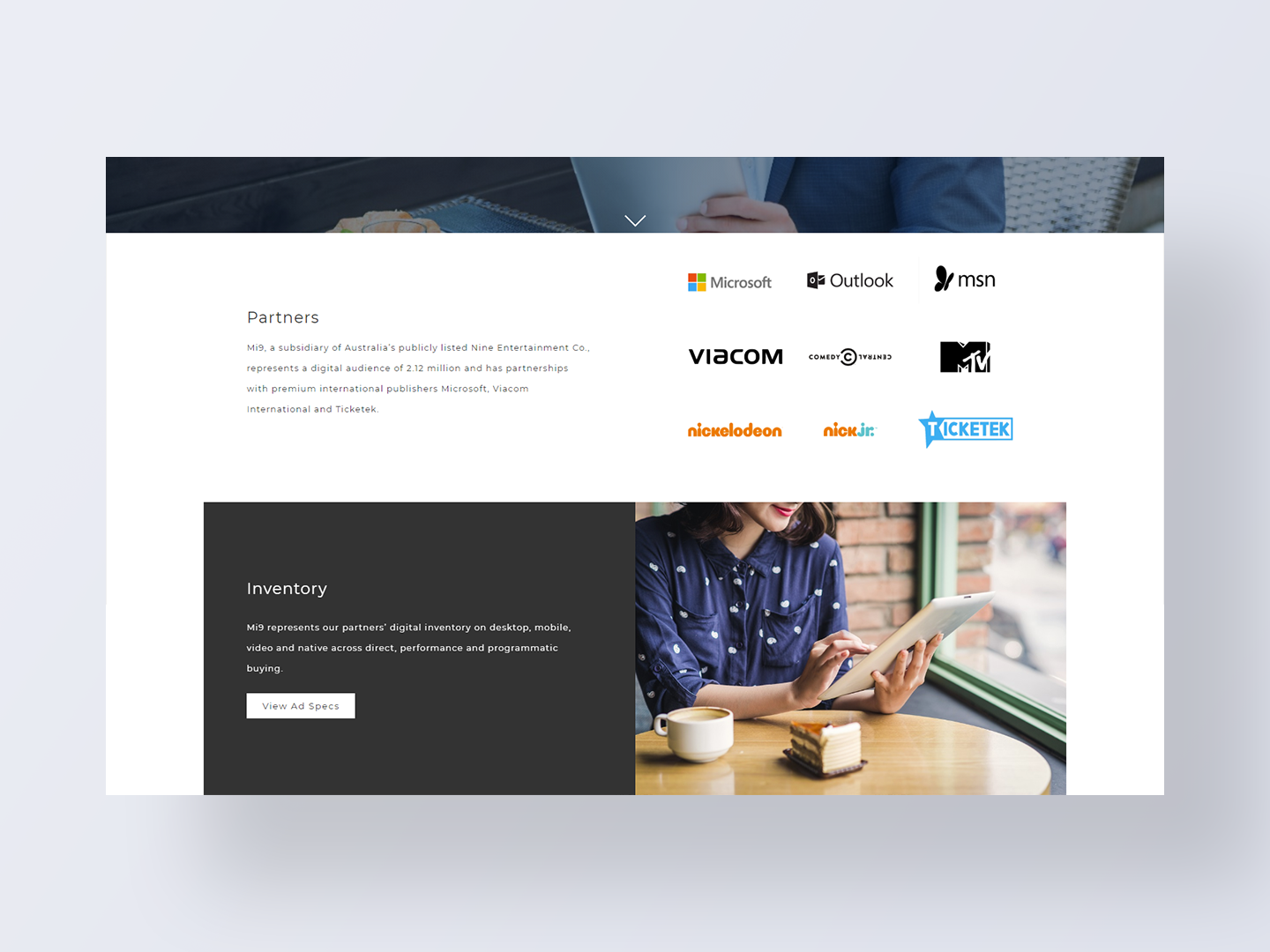 Mi9's new website by Neon Hive