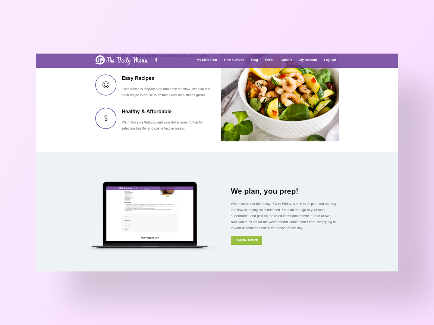The Daily Menu's Website
