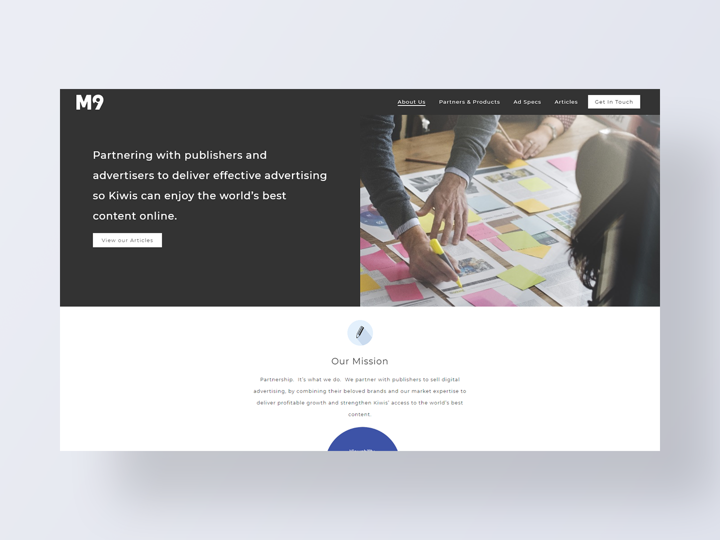 Mi9's new website by Neon Hive