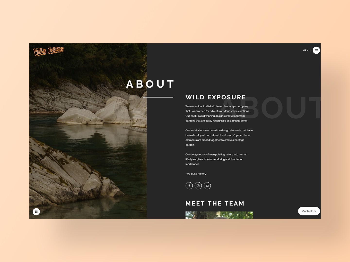 Website Design by Neon Hive - Wild Exposure