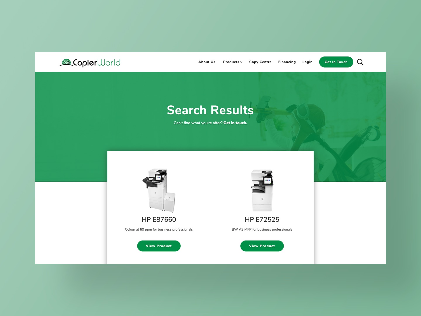 Copier World - Website Design by Neon Hive