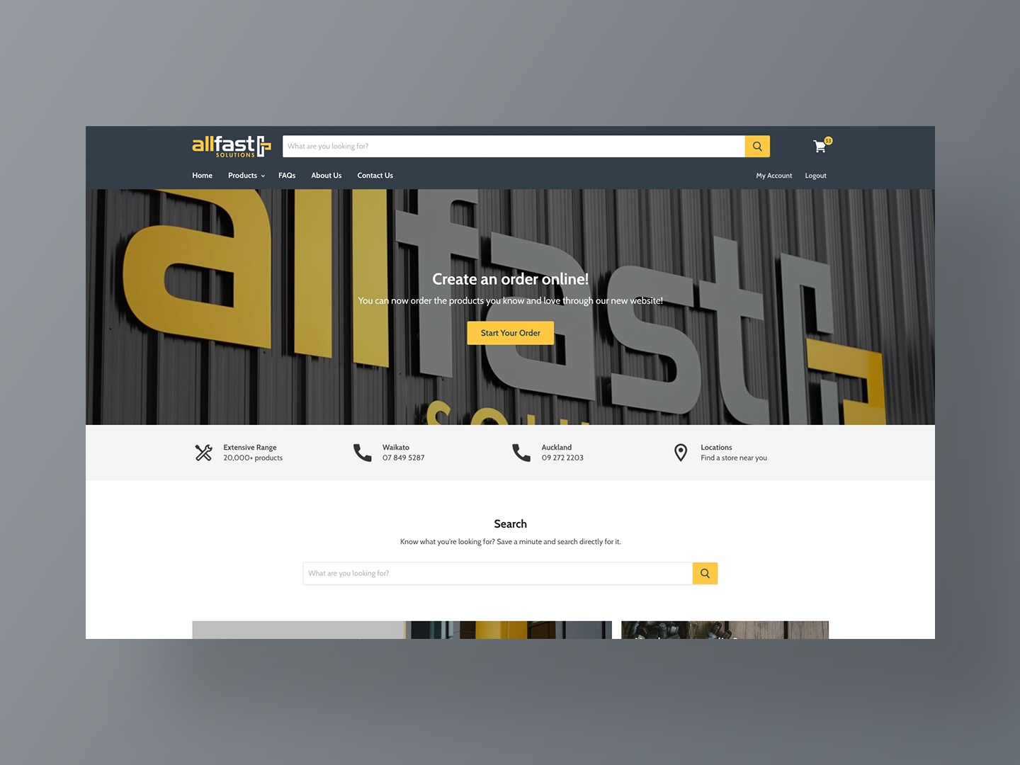 Allfast Solutions New Website by Neon Hive