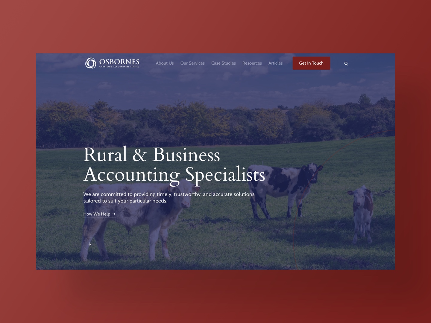 Osbornes Chartered Accountants Website Home Page