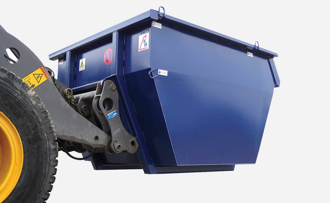 Hjullastercontainer — Kanstad Mekaniske eneste containerprodusent