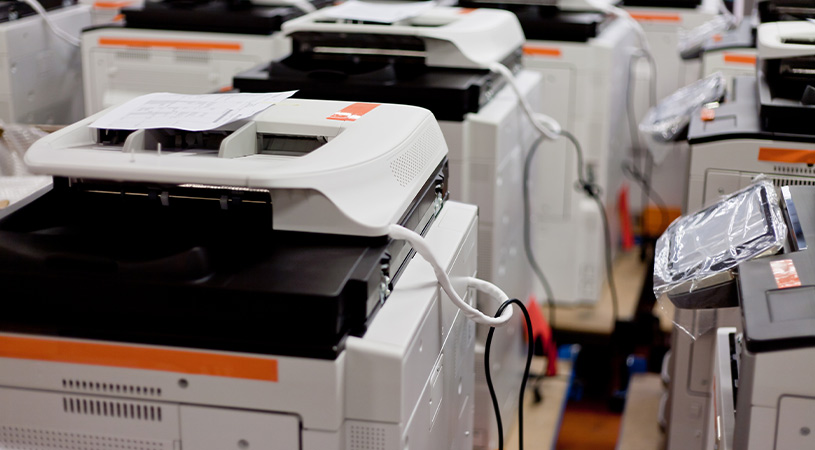 Brand new printers aligned