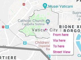 sélection d'une destination sur la carte sur rome2rio