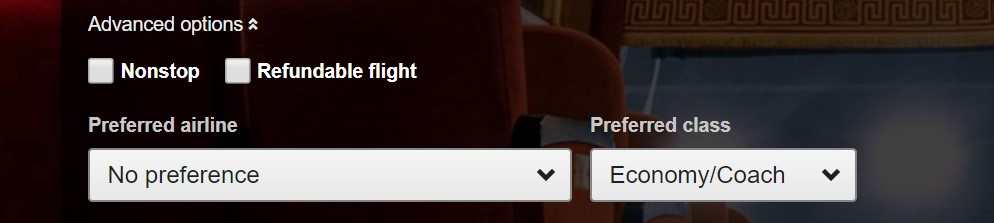 options avancées sur orbitz