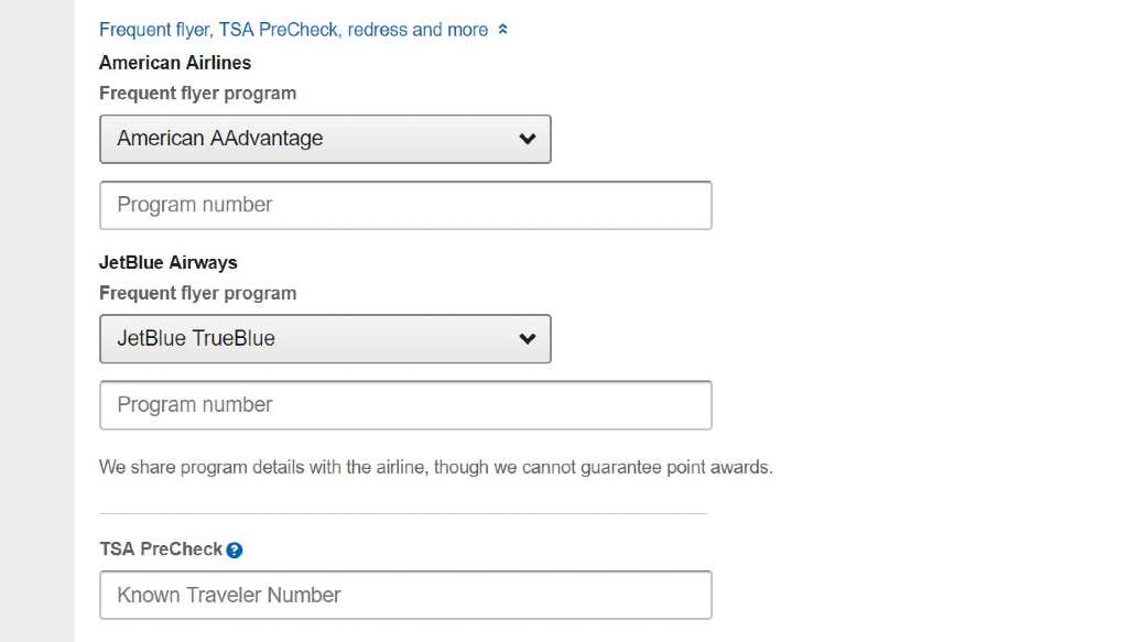 adding traveler info to orbitz flights