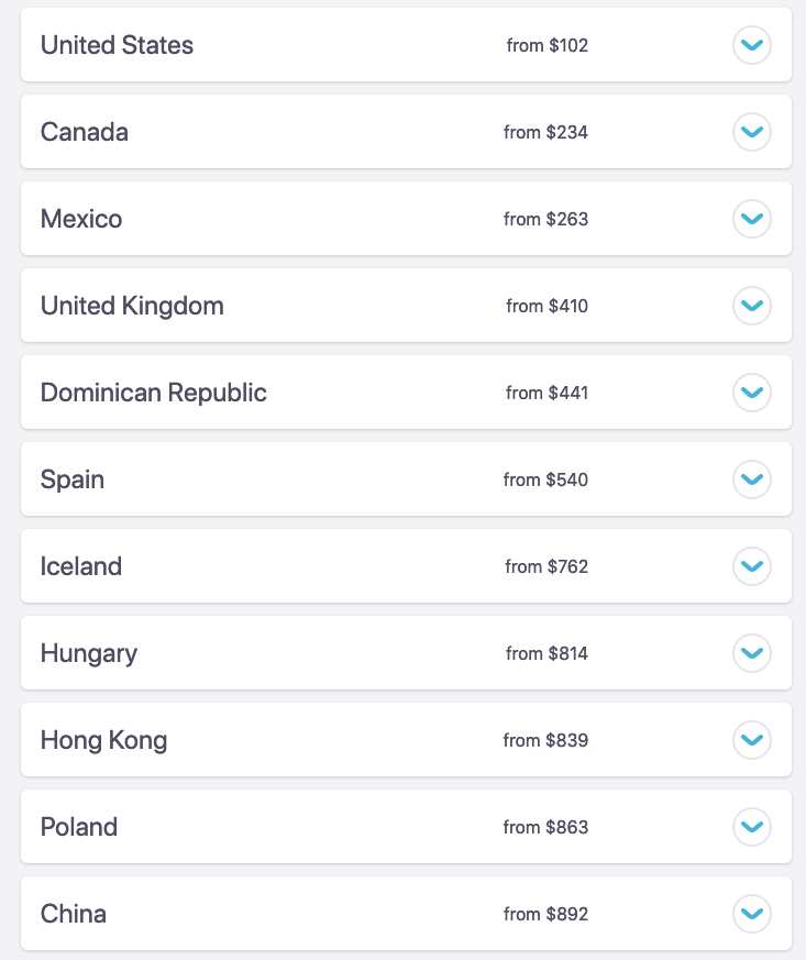search anywhere results on skyscanner