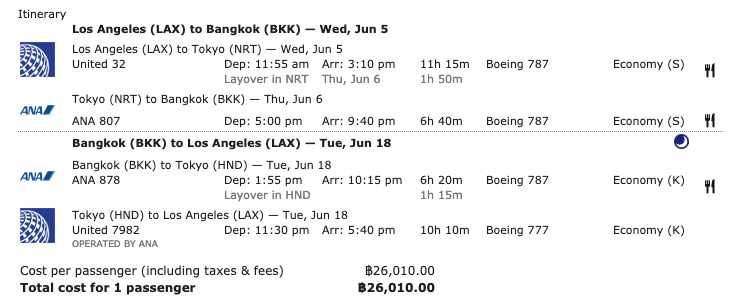 fare classes on ITA Matrix