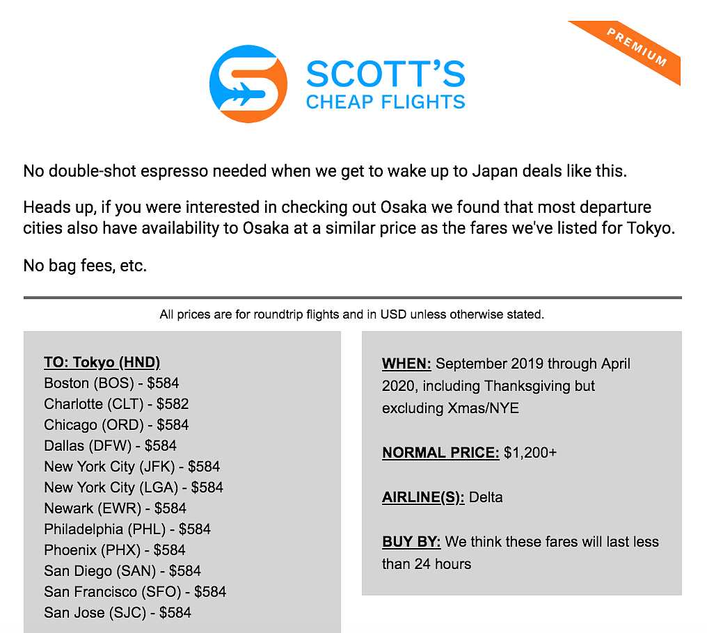 scott's cheap flights email