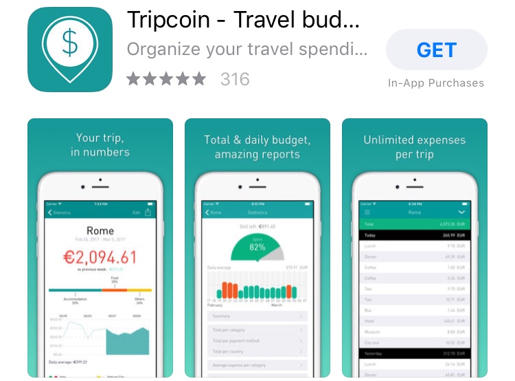 Aplicativo Tripcoin