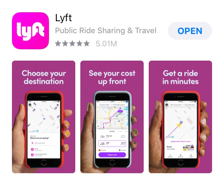 Aplicativo Lyft
