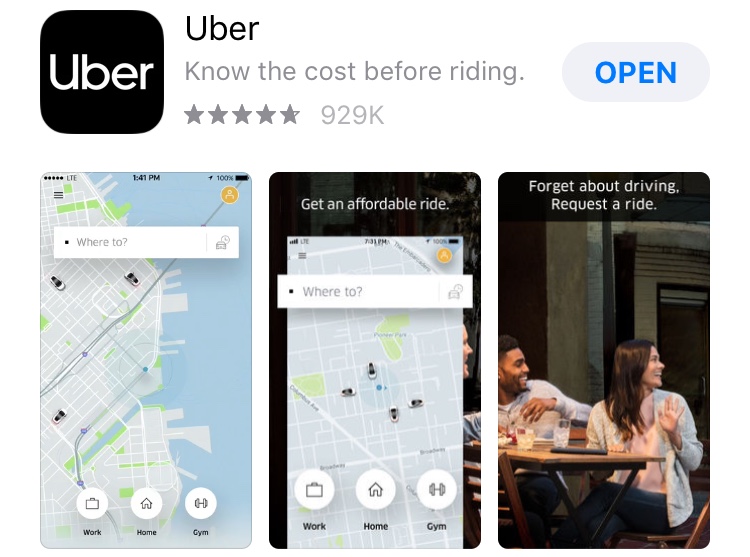 Aplicativo Uber