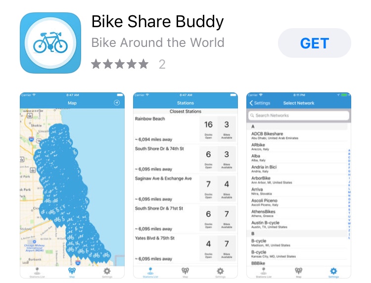 Aplicativo Bike Share Buddy