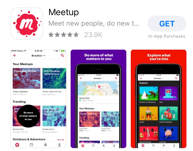 Aplicativo Meetup