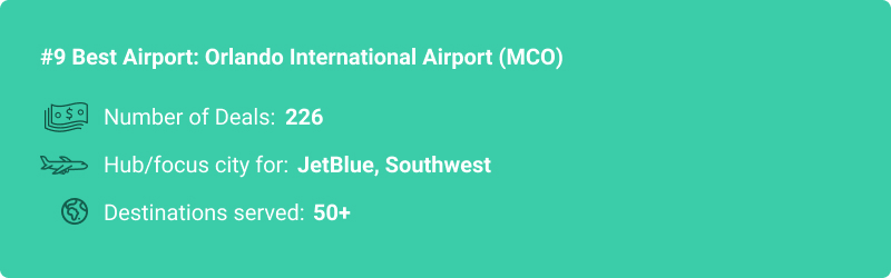 stats about MCO airport