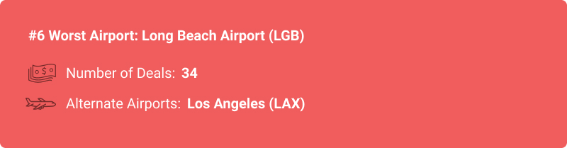 stats about LGB airport