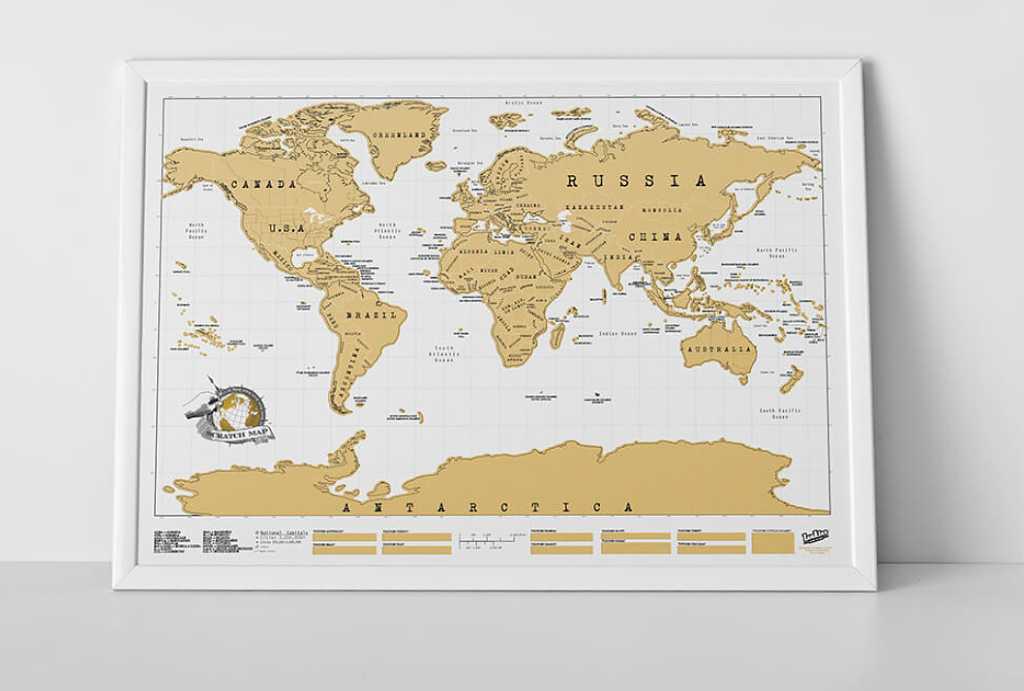 Scratch off map
